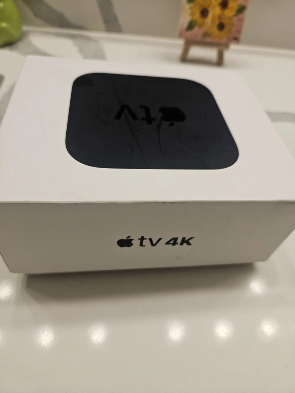 Apple TV 4K Streaming Player with Black Cable